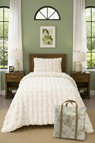aymira home Bubble Plush Single Bedspread Set with Gift Bag 160X220Cm + Pillo...