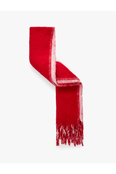 Koton Çift Taraflı Yumuşak Dokulu Püsküllü Uzun Atkı