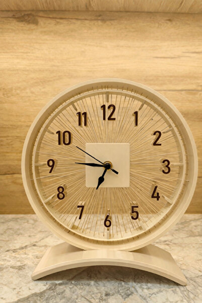 Belle Vie Fütüristik Şeffaf Tasarım Masa Saati — Modern Dekoratif Premium Saat