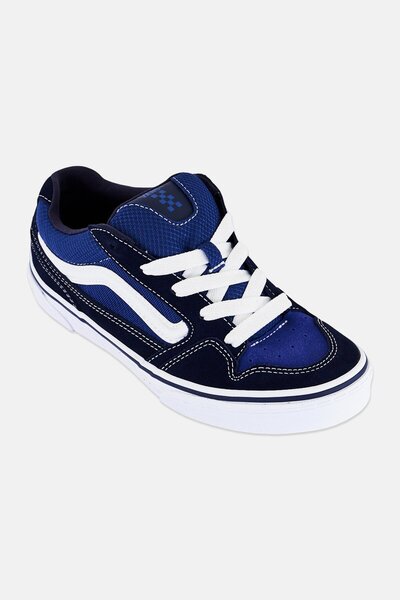 Vans Kids Boy Caldrone Lace Up Skateboarding Shoes, Navy