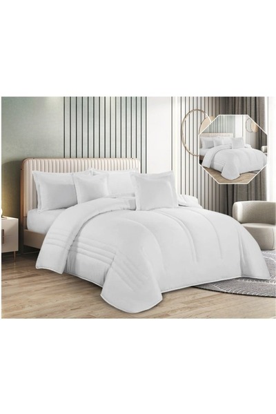 smart home Luxury 6-Piece Bedding Set – Duvet Cover, Fitted Sheet, Pillow & C...
