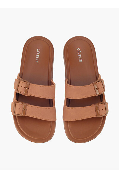 Celeste Women Buckle Detail Slides