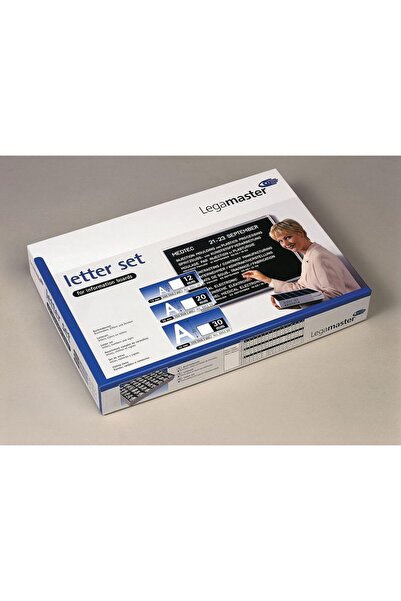 Legamaster 384pcs Letter Set for Information Boards, 30mm, White, Ref: 7-605300
