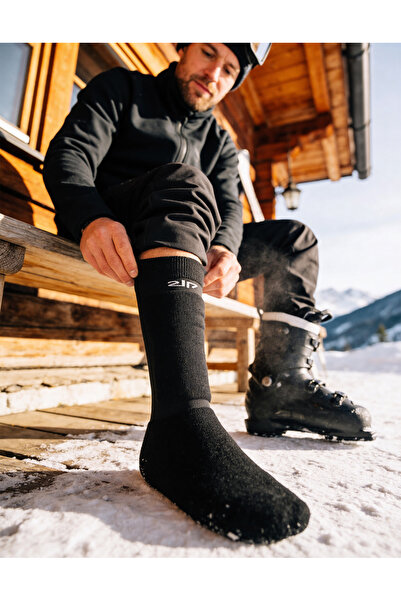Bolero Termal Kışlık Kayak Çorabı Siyah
