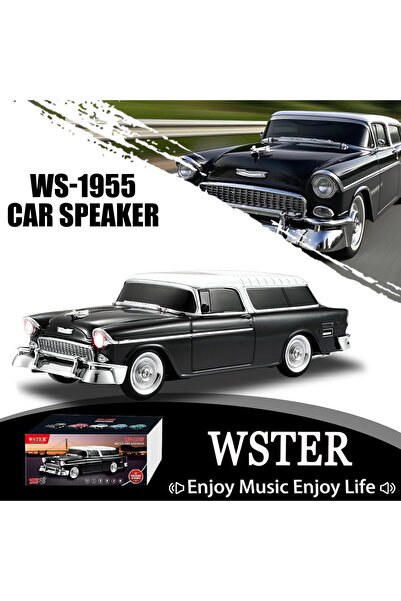 Tastech NOSTALJİK ARABA ŞEKLİNDE BLUETOOTH HOPARLÖR SD KART USB FM RADYOLU ŞA...