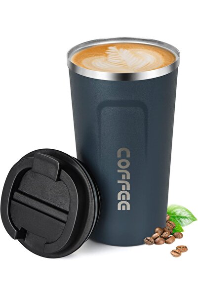 LA' PRECIOUS Vacuum Insulated Stainless Steel Travel Mug, Leakproof 510ml