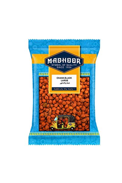 MADHOOR Chana Black Large Whole Raw Brown Kala Chana Grains Mini (500g)