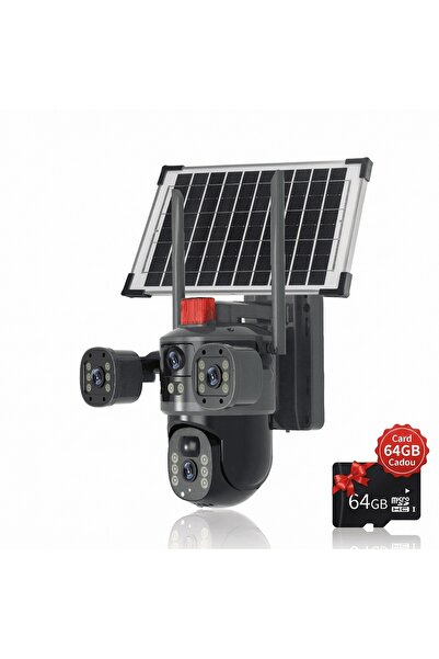 OEM Solar panel surveillance camera V380 PRO - Wifi connectivity - 12MP 4K Ul...