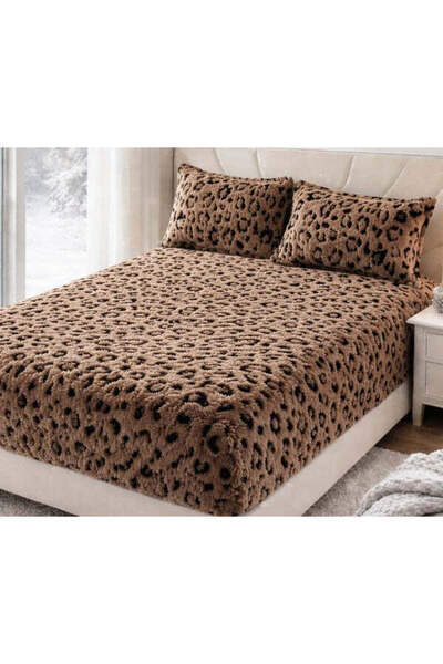 Dercasa Velvet bed cover with Stretchy + 2 Pillow