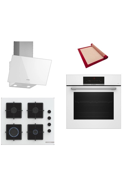 Bosch Beyaz 3 lü Ankastre Set 590 ( HBJ559EW6T - POP6C2P31O - DWK63PJ20T ) - ...