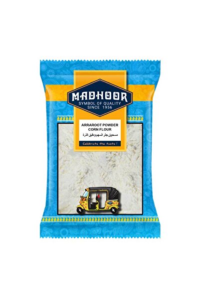 MADHOOR مسحوق الأروروت، نشا ناعم خالٍ من الغلوتين، عامل تكثيف (500 جرام)