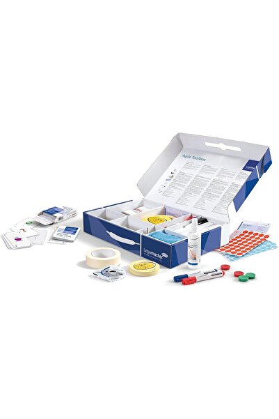 Legamaster Agile Handy Tool Box With Handle, Includes 500 Parts, For Meetings And Presentations