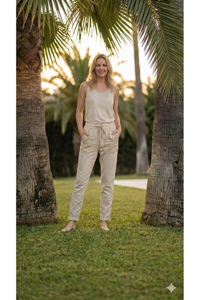 Punta Otantik Pt91530 Pocket Satin Zipper Detailed Italian Cotton Trousers Soil