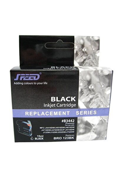 SPEED Съвместим касета LC123BK Черна за мастиленоструйни принтери Brother