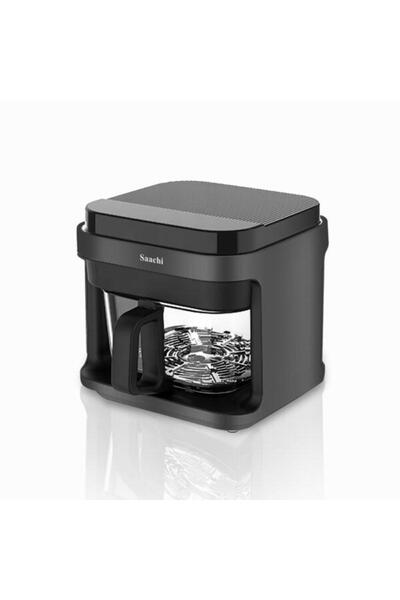 Tradeo مقلاة هوائية رقمية سعة 5.5 لتر مع سلة زجاجية مقسّى وتحكم باللمس، بقوة ...