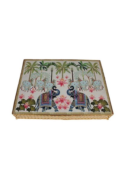 MADHOOR Craft Home Decorative Carved Miniature Wooden Stand Patla