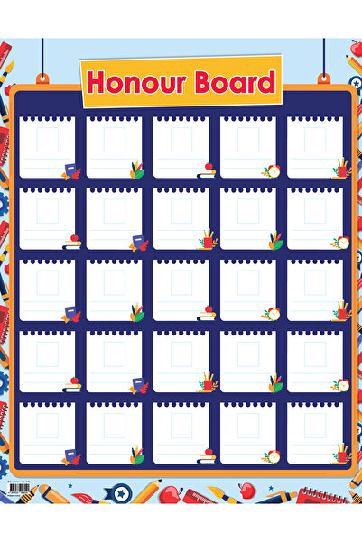 123Publishing House School Tools – Honour Board in English