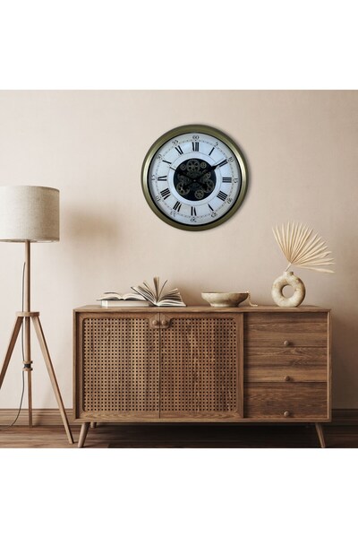 Leyaton Antique Roman Numeral Elite 60 cm Wheel Wall Clock Lwlhm-Ytrs345