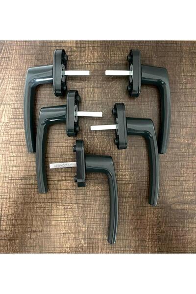 Tasarım Pvc Pencereler İçin Alüminyum Pencere Kolu Antrasit Gri (5'li Set)