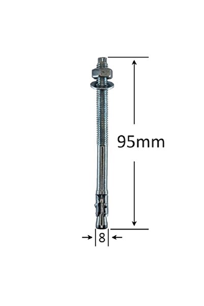 Gray Square Conexpand Ancora Inox M8x90mm - 20buc/cutie