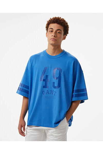 Gant Hoss X 49 Graphic Unisex Mavi T-Shirt