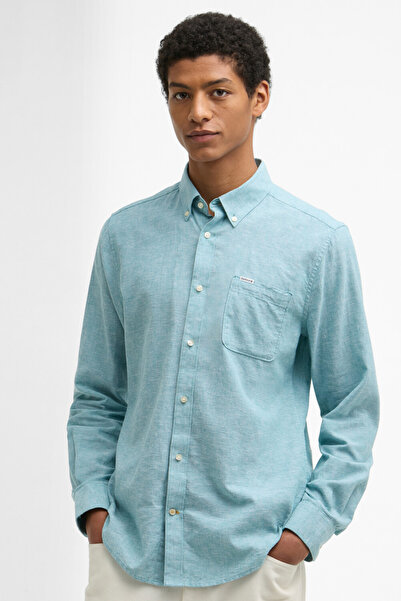 Barbour Nelson Tailored Gömlek TE52 Light Teal