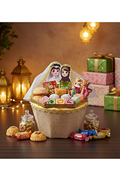 co arma 3علب توزيعات , سلة توزيعات العيد بنمط مناسب لاجواء العيد , 16*16 سم ب...