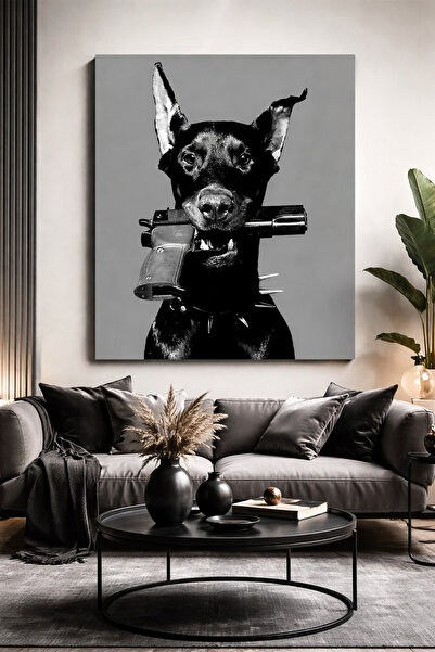 UNiQUE ART Doberman Köpek Kanvas Tablo