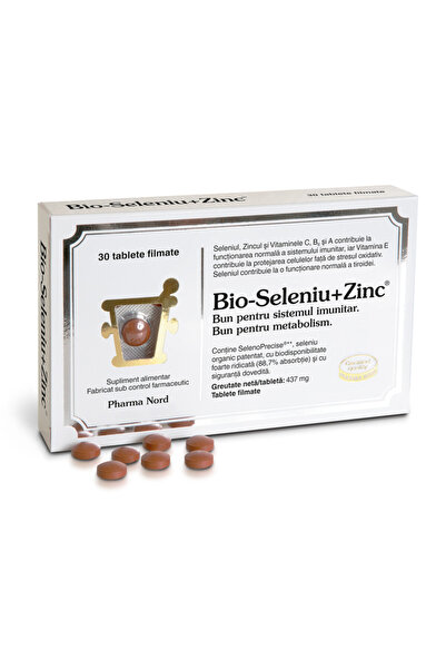 Pharma Nord Био-Селен+Цинк, 30 филмирани таблетки