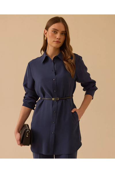 SCL Belted Pocket Detailed Shirt