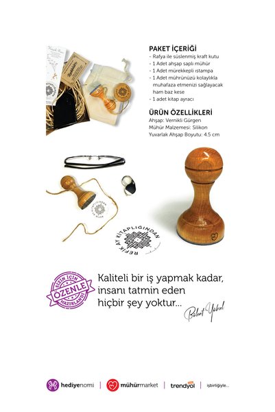 HEDİYENOMİ Mühürmarket > Zodiac Themed Book Seals >Mmburc