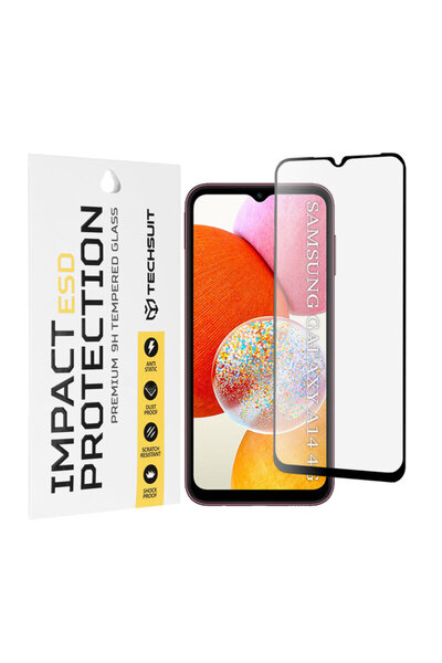 Techsuit ESD стъкло за Samsung Galaxy A14 4G, черно