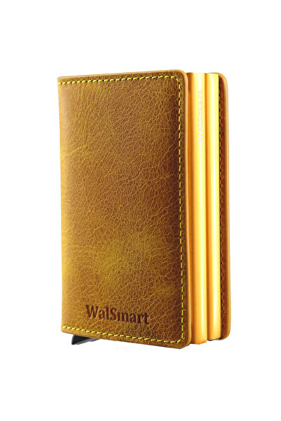 WalSmart Magduo Crazy Smart Mechanism Genuine Leather Wallet