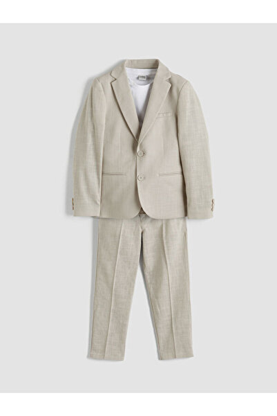 LC Waikiki Rmz Gi̇yi̇m Farkiyla Linen Look Boys' Suit