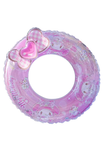 Krista Leagăn gonflabil roz din frânghie, 70 cm, PVC