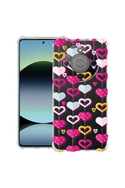 bestcase Αντικραδασμική θήκη για Honor Magic8 Lite, με σχέδιο με όμορφες καρδ...