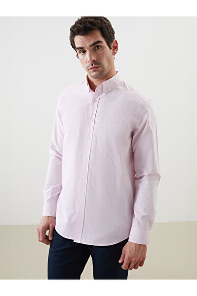 LC Waikiki Regular Fit Long Sleeve Plaid Poplin Men's Shirt
