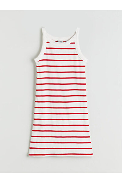 LC Waikiki RMZ GİYİM فستان بناتي مخطط بياقة روبا من FARKIYA