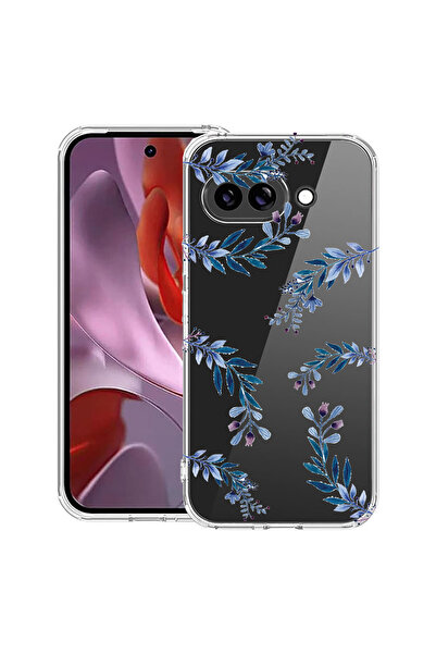 bestcase Husă Anti Shock Case For Google Pixel 10a, cu Design Blue Flowers, 3...