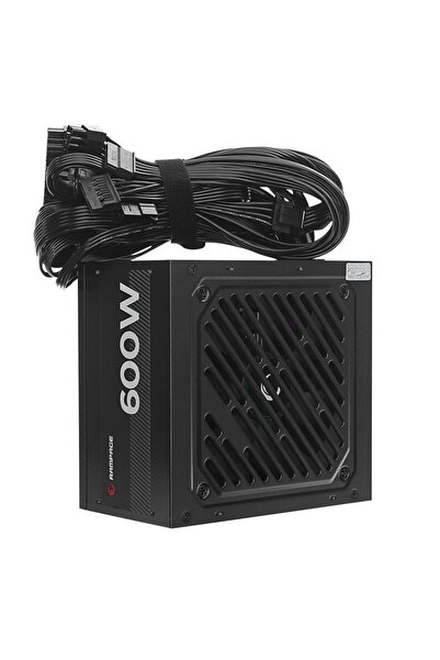 Rampage RMP-600-80P 600W 80 Plus Standart 12cm Fan Aktif PFC Power Supply (Ku...