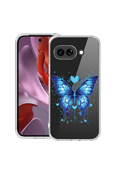 bestcase Husă Anti Shock Case For Google Pixel 10a, cu Design Blue Butterfly,...