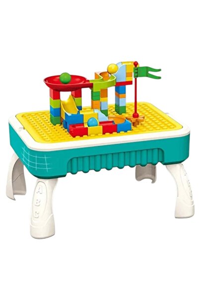 Creative World Toys 2 in 1 multifunctional play table with 58 building blocks...