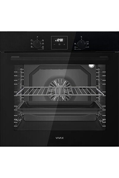 VIVAX Вградена фурна BO-808BFD G 80L 2500W 7 програми Грил с вентилатор LCD Ч...