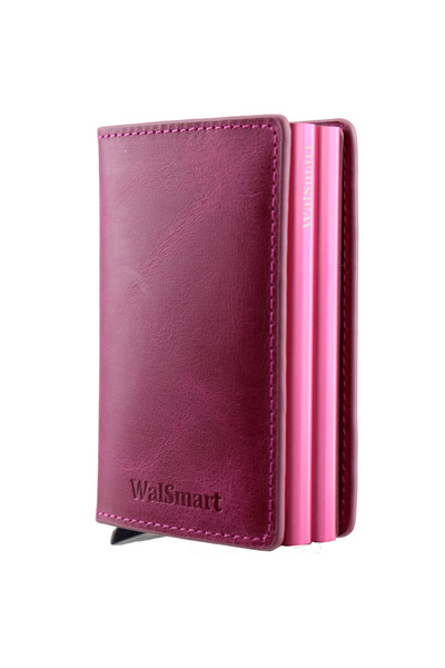 WalSmart Magduo Crazy Smart Mechanism Genuine Leather Wallet