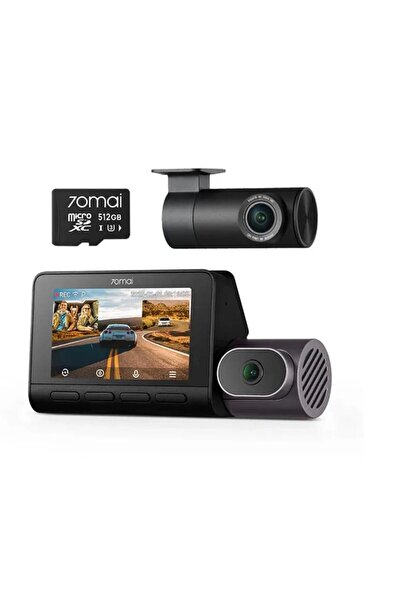 70MAİ 3-Channel 4K Dash Cam Set T800 + RC41 Rear, GPS, HDR, ADAS, Black