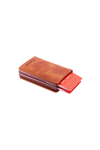 WalSmart Magduo Crazy Smart Mechanism Genuine Leather Wallet
