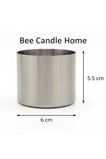 BeeCandleHome Masaüstü Şömine Uyumlu Yakıt Haznesi - Paslanmaz Metal Bioethan...