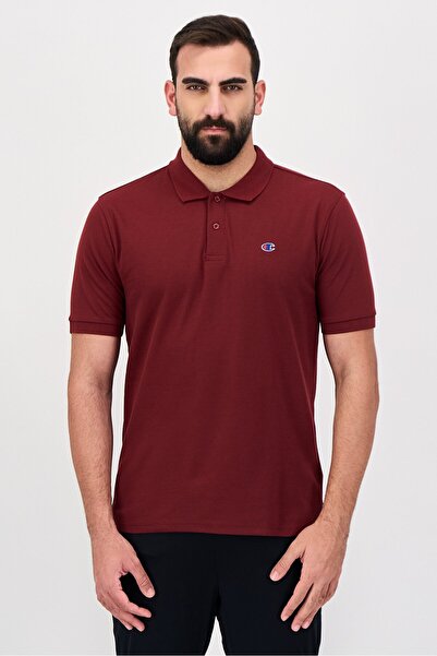 Champion Men Sportswear Fit Short Sleeve Outdoor Polo Shirt, Maroon
