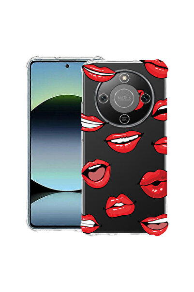 bestcase Husă Anti Shock Case For Honor Magic8 Lite, cu Design Lips - Kiss Pa...