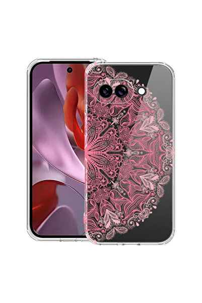 bestcase Αντικραδασμική θήκη για Google Pixel 10a, με σχέδιο Δαντέλα σε ροζ χ...